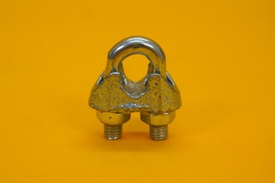 Drahtseilgriff 6mm Stahlseilgriff Bulle Hund Klemme U Bolzen verzinkt Schwerlast