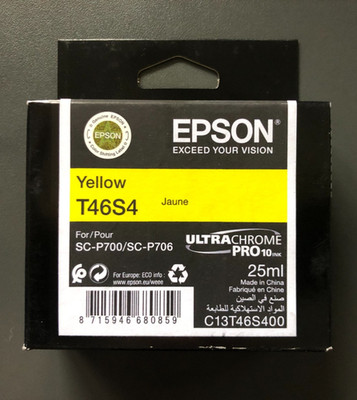 Original Epson Tinte - T46S4 GELB / SC-P700 SC-706 (inkl. MwSt.) OVP 11/2026