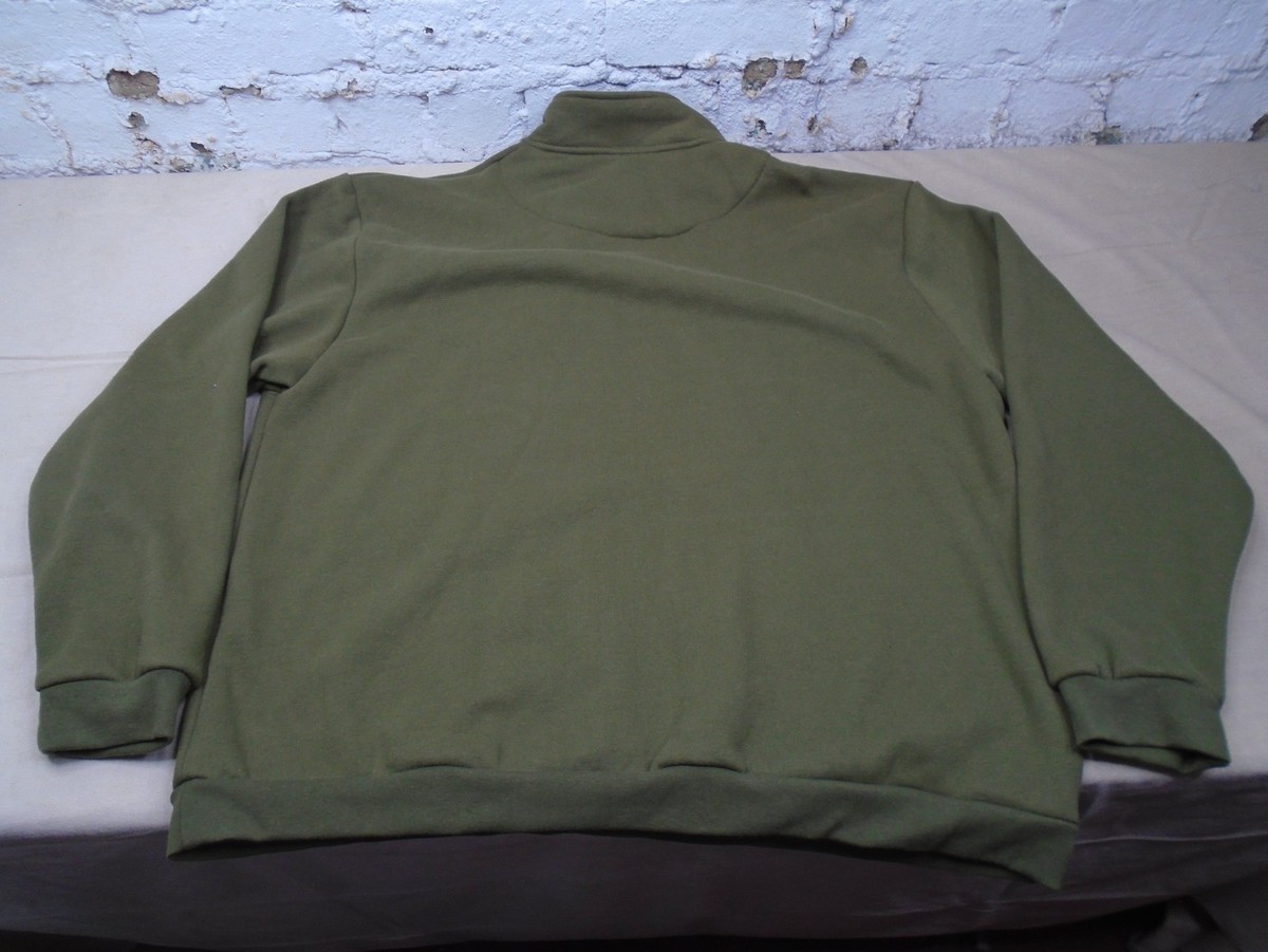 Ducks Unlimited Sweater Men's XXL Green Performance Quarter Zip
