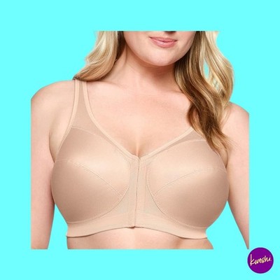 Glamorise Damen MagicLift Front Close Haltung Rückenstütz BH, UK 42D | EU 95
