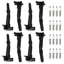 8 Ignition Coil & 16 Motorcraft Spark Plug for Ford Truck Van 6.2L UF834
