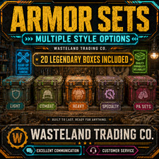 Fallout 76 PC Armor Sets  PA Sets  20 Legendary Boxes Included