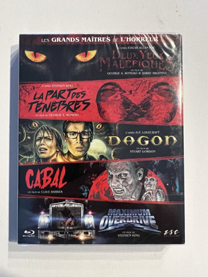 NIGHTBREED-TWO EVIL EYES-THE DARK HALF-DAGON-MAXIMUM OVERDRIVE Blu-ray Region B
