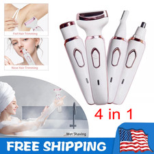 4 in 1 Electric Hair Removal Painless for women, Rechargeable  Waterproof US