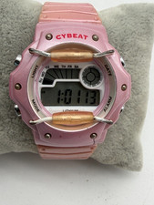 Ladies J-AXIS Cybeat Pink Tone Digital Quartz Sport Watch New Battery
