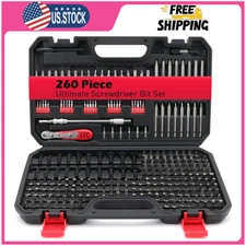 Ultimate Precision Screwdriver Bit Set 260-PC Premium Security Bit Set Includes