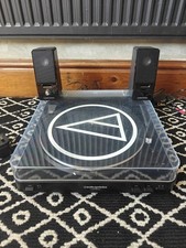 Audio-Technica AT-LP60 Auto Belt-Drive Stereo Turntable + SP121BK Active Speaker