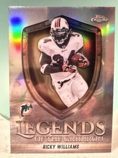 2025 Topps Chrome Ricky Williams Legends LOG-14 Refractor Dolphins