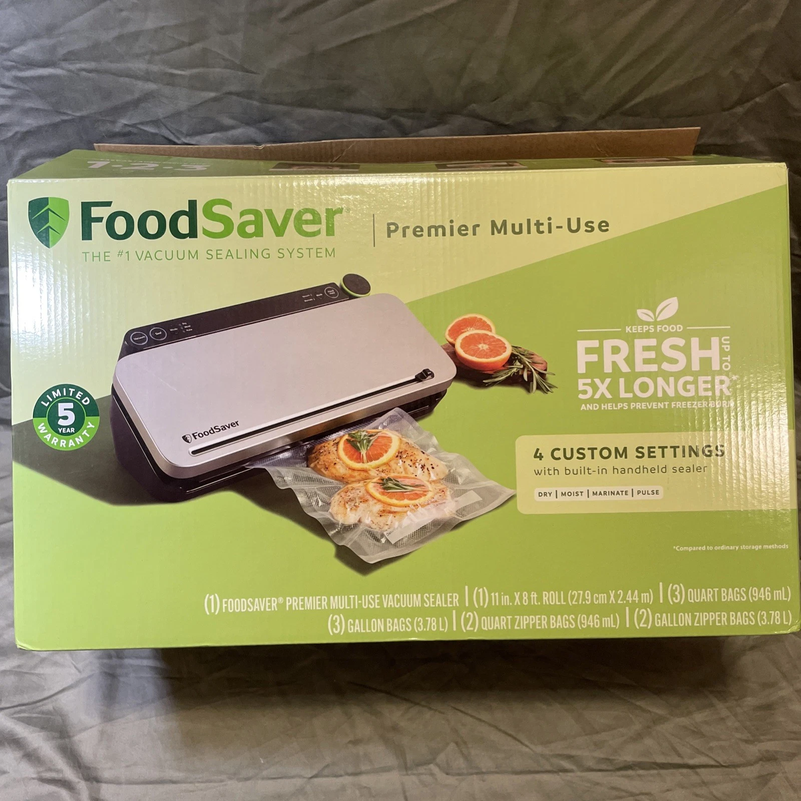 FoodSaver VS3130 Multi-Use Food Preservation System Vacuum Sealer New Tested