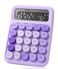 Mr. Pen- Mechanical Switch Calculator, 12 Digit Large LCD Small, Purple