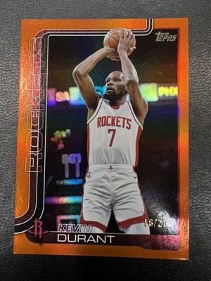 2025-26 Topps #157 Kevin Durant Orange Rainbow #/25
