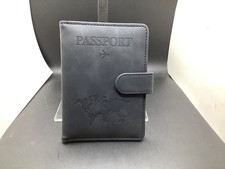 New Slim RFID 4x5 1/2  Passport Holder  Multi-Card Case Faux Leather New