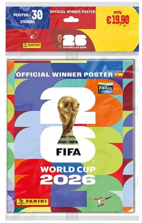 Panini FIFA World Cup 2026 Official Winner Set Poster Spanien 30 Sticker Neu&OVP - Image 2