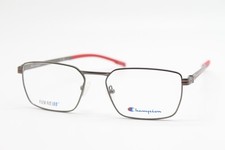 NEW CHAMPION MADE C02 GUNMETAL RED AUTHENTIC EYEGLASSES 55-17