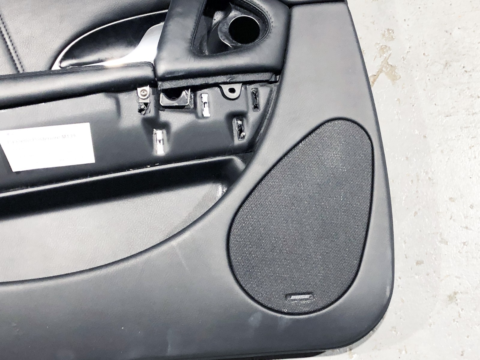 03-13 Maserati Quattroporte M139 Rear Left Interior Door Trim Panel NERO Black