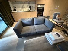 Grey Fabric 2-Seater Sofa Couch 200cm Wide x 190cm Long x 85cm High