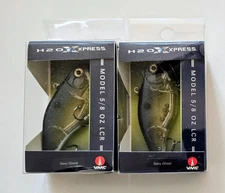(Set of 2) H2O Xpress LCR Lipless Crankbaits 5/8 oz, 3" Color Is Sexy Ghost New 