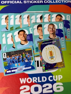 AUSWAHL URUGUAY PANINI STICKER WORD CUP 2026 WE ARE URUGUAY NEU KOSTENLOSER VERSAND