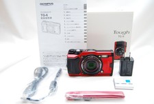 OLYMPUS Tough TG-6 Digital Camera Red Excellent Condition Tested
