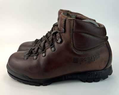 Scarpa Asolo wasserdichte Damenstiefel Leder braun Made in Italy Größe UK 5,5