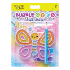 Creativity for Kids Bubble Gems(TM) Super Sticker Kit-Butterfly
