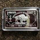 1 troy oz .999 Fine Silver USA Buffalo Silver Bar with Case