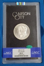 GSA 1882-CC Morgan Silver Dollar $1 NGC MS63 CAC