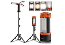 Rechargeable 12000mAh Camping Light with Adjustable Stand Cordless Work Light wi