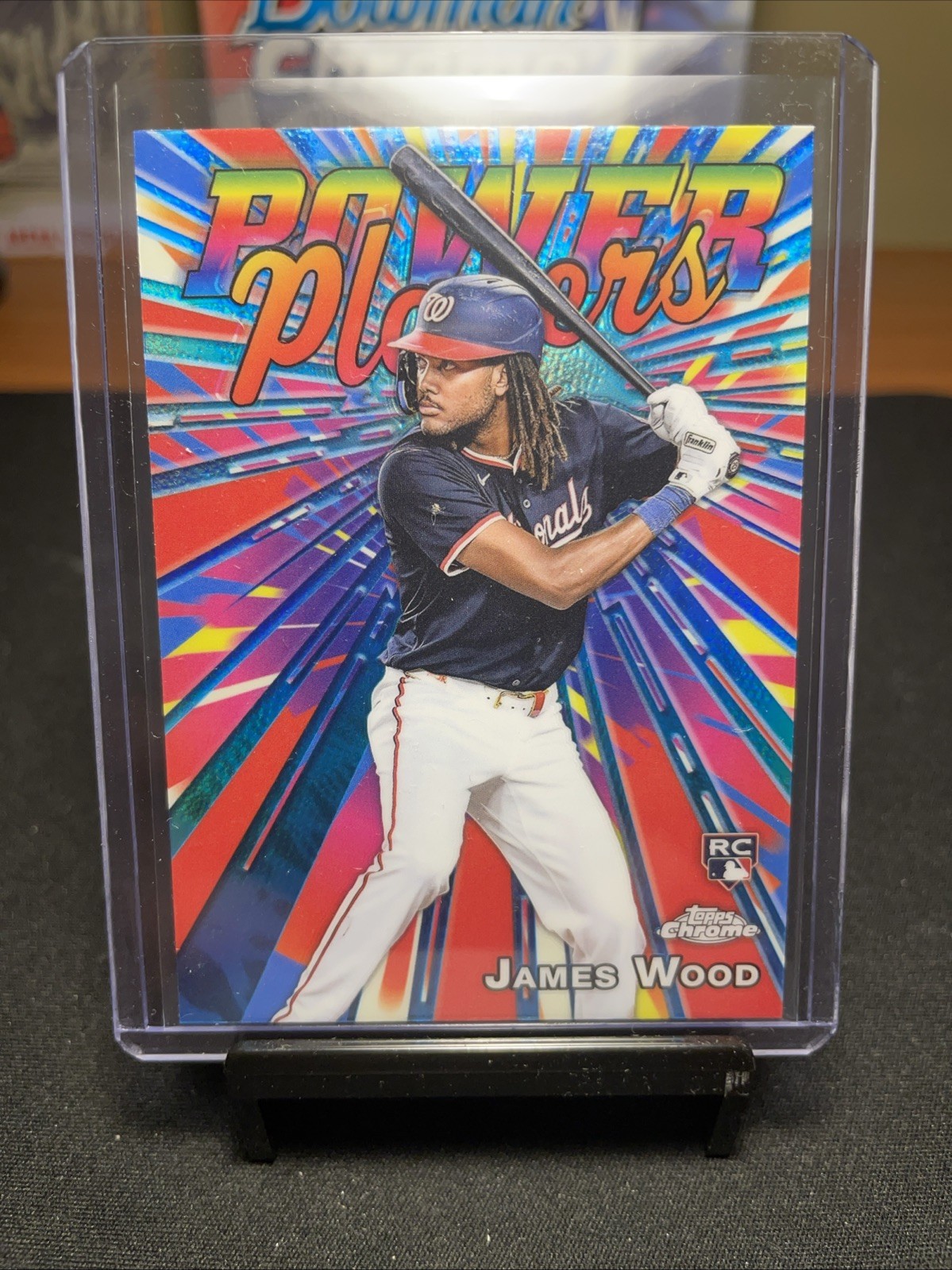 2025 Topps Chrome - Power Players James Wood #PP-19 (RC) Nationals