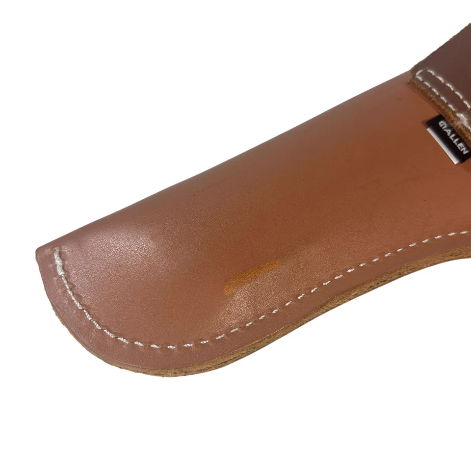 Pistola/revólver Allen Company Red Mesa de cuero funda 9" longitud total Foto 4 de 4
