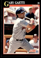 1991 Score Gary Gaetti Minnesota Twins #325