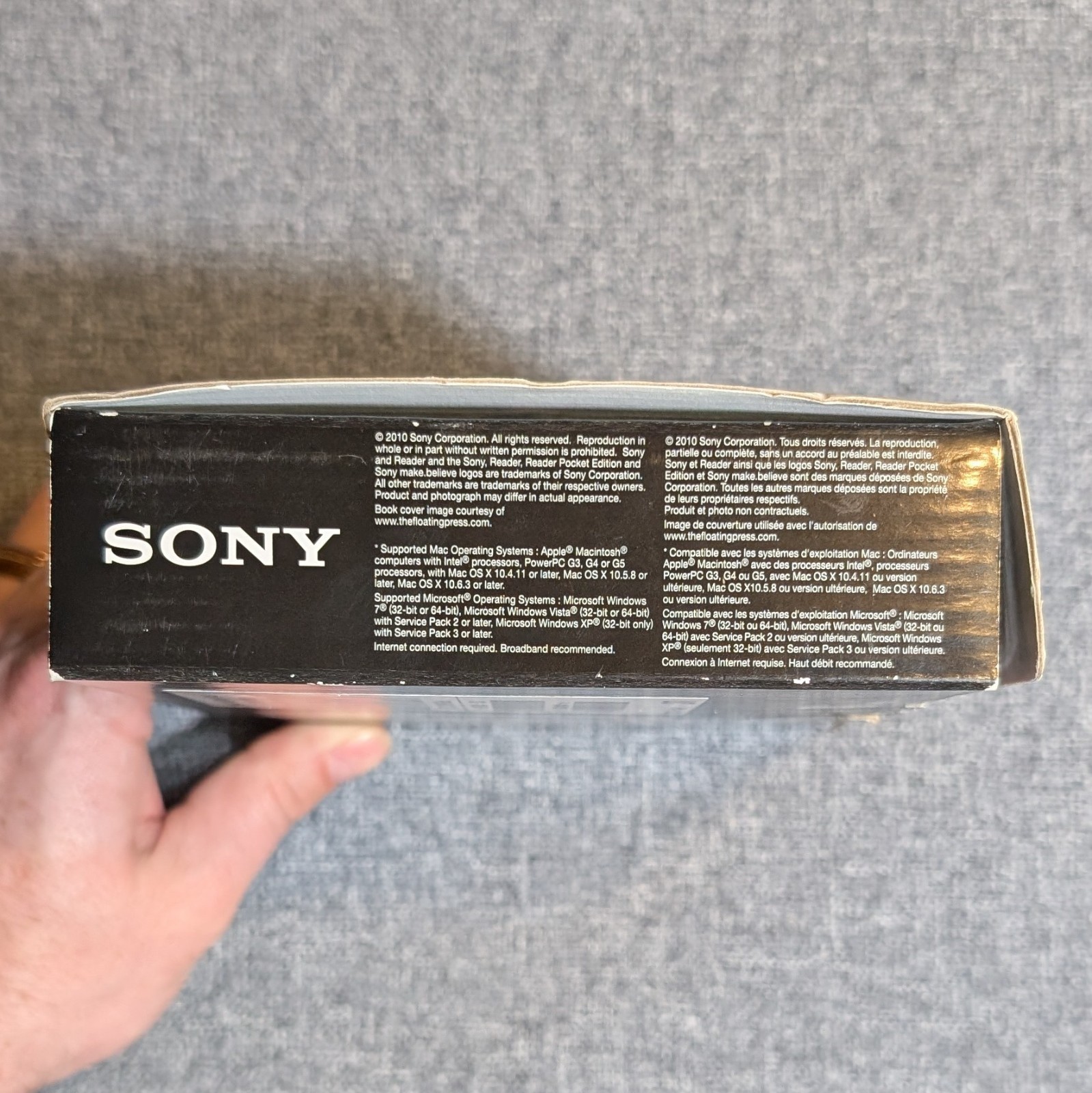 Silver Sony PRS-350 eReader with Original Box (AS-IS / Please Read Description)