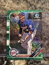 2019 Bowman Chrome Green Shimmer Royce Lewis #'d /99 SP Minnesota Twins 