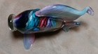 MAD ART ARTIST  RINA FEHRENSEN BLOWN ART GLASS LARGE RAINBOW ANGEL FISH 2006 — photo 9