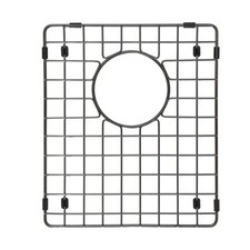 Matte Black 304 Stainless Steel Kitchen Sink Protector Grid Rack 10.5x13.25