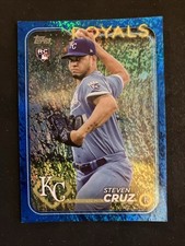2024 Topps Series 2 Steven Cruz #360 RC Blue Foil /999 Kansas City Royals