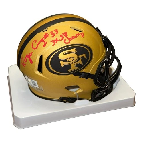 ROGER CRAIG SIGNED SAN FRANCISCO 49ERS RAVE MINI HELMET BECKETT BAS COA