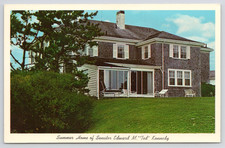 Senator Edward M Ted Kennedy Summer Home Squaw Island Cape Cod Postcard #1734