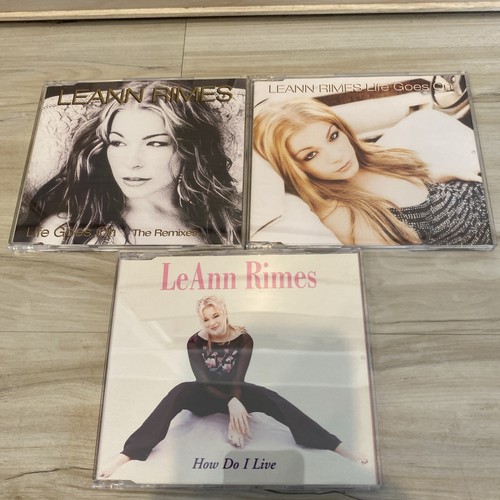 LEANN RIMES 3 UK IMPORT CD LOT Life Goes On & The Remixes & How Do I Live