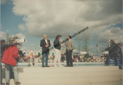 Snapshot Ramona Leiß with Hans Hass and Bernd Ehlers, September 1996 Leiss,