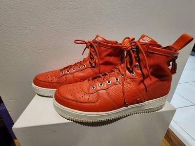 Nike SF Air Force 1 Mid Team * Orange Size 12 * Great Condition 917753-800