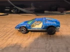 Vintage 1970 Mercedes Benz C 111 Hot Wheels Redline Blue Toy Car Doors Open