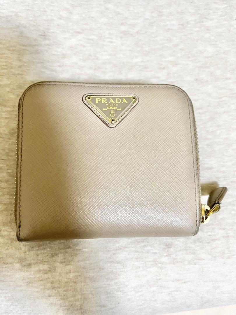 PRADA Saffiano Leather Bi-Fold Wallet for Men Luxury Slim Design