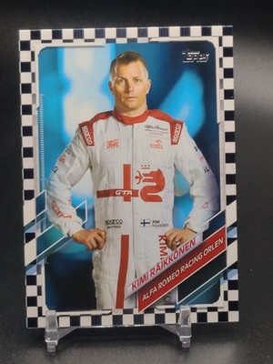 2021 Formula 1 Topps Flagship Kimi Raikkonen Portrait #15 Checkered Flag F1