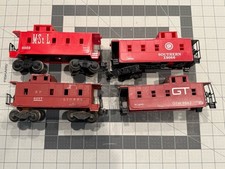 Lionel Lot Of 4 Caboose O Gauge Model Trains Lot For Parts Repair 111504