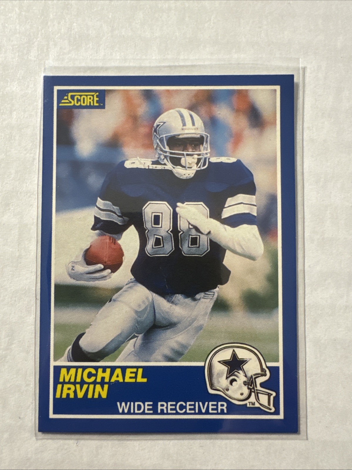 1989 Score - Michael Irvin Card No.18 Dallas Cowboys