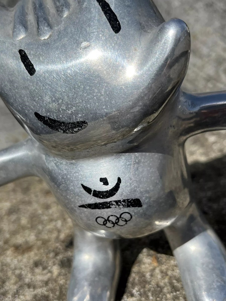 Mascotte COBI Des JO 1992 Barcelone En Aluminium - Très Belle Condition