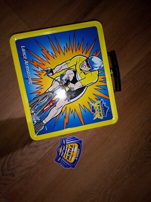 RARE LANCE ARMSTRONG SIGNATURE TOUR DE FRANCE CHAMPION TREK BIKES LUNCH BOX