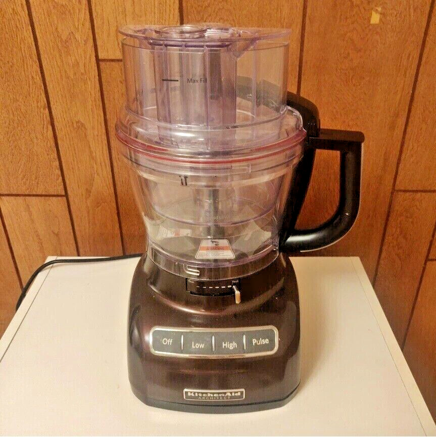 KitchenAid 13 Cup Ultra Wide Mouth Food Processor, Espresso 