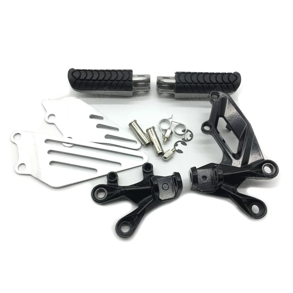 New Black Front Foot Pegs Bracket Fit for Kawasaki Ninja ZX14 ZX14R 2006-2018 17 - Imagem 3 de 4